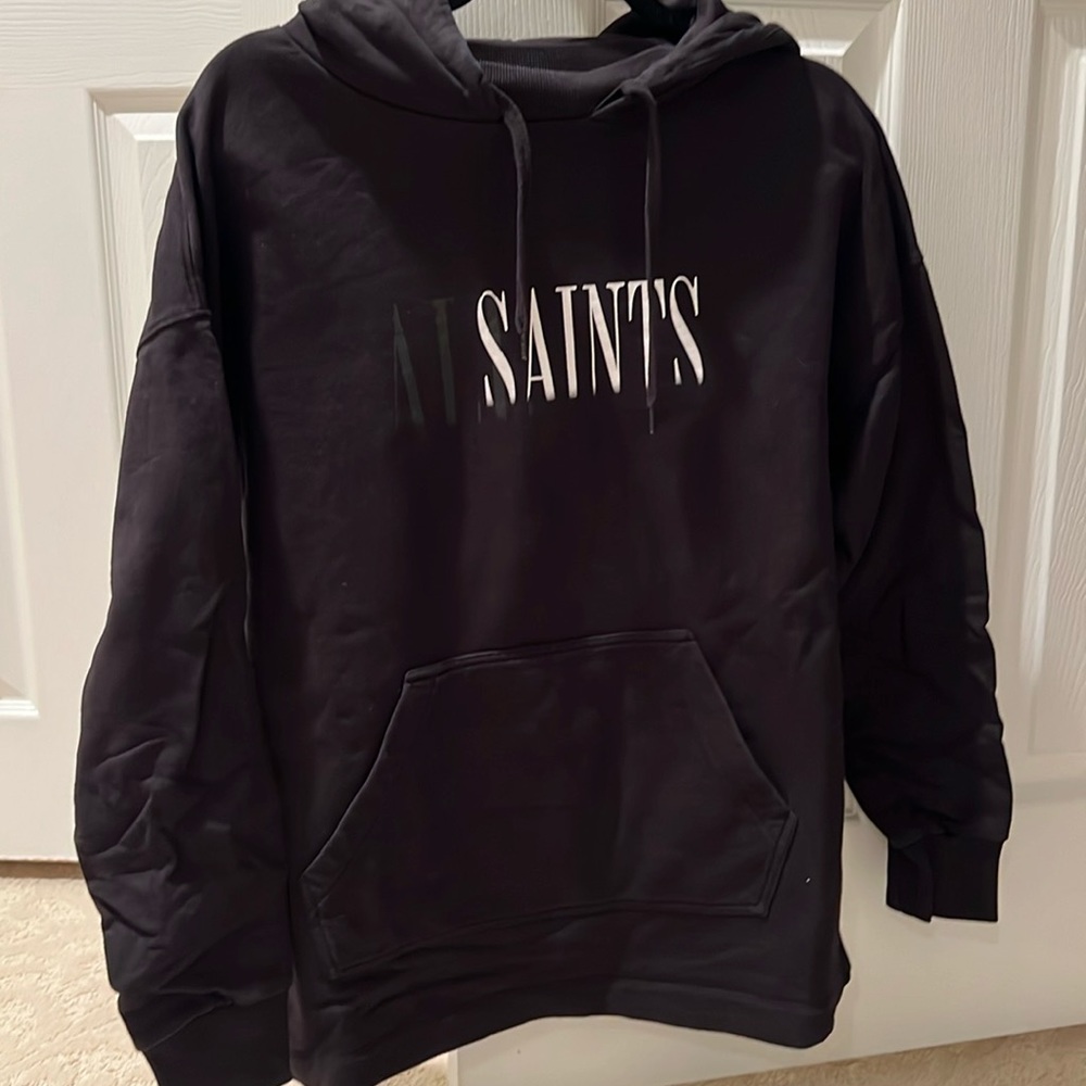 allsaints black hoodie